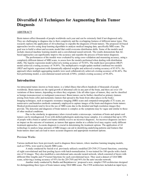 Brain Tumor Diagnosis preview